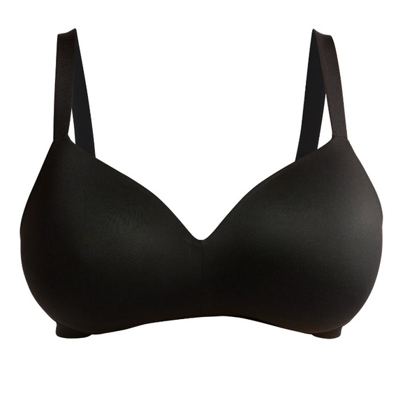 Joyspun Black Plus Brushed Micro Wireless Bra - Picture 1 of 7